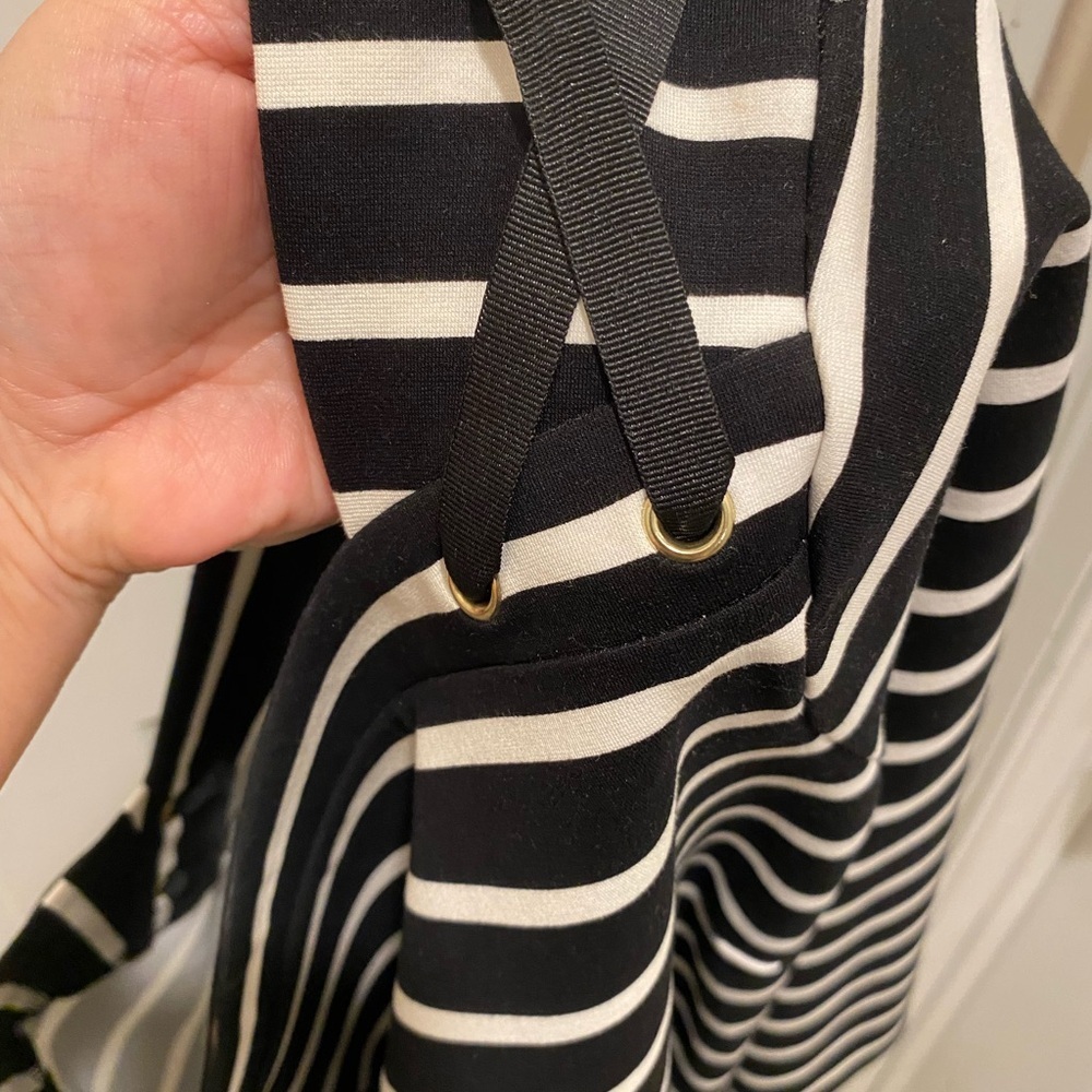 Chico’s Black and White Striped Dress - Picture 2 of 4